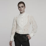 Goth Romantic Chiffon Men's Shirt