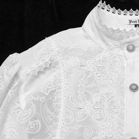 Goth Romantic Chiffon Men's Shirt