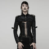 Punk Metal rock Ultra-Short Jacket For Women