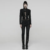 Punk Metal rock Ultra-Short Jacket For Women