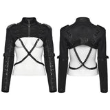 Punk Metal rock Ultra-Short Jacket For Women