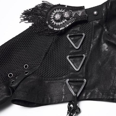 Punk Metal rock Ultra-Short Jacket For Women