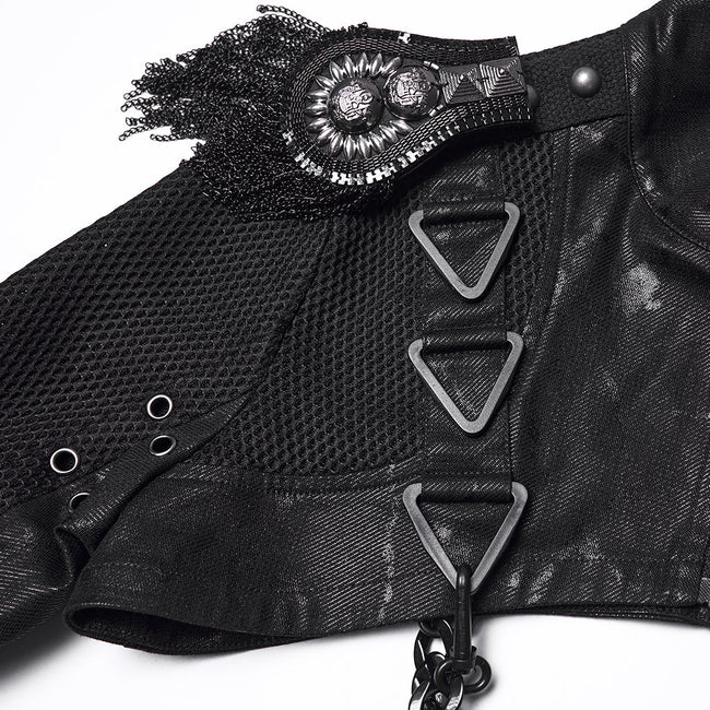 Punk Metal rock Ultra-Short Jacket For Women