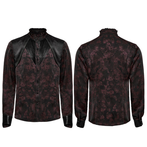 Goth mystery pleated shirt
