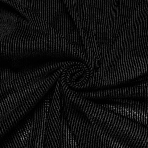 Goth striped flocking shirt