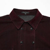 Goth striped flocking shirt