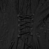 Goth Decadent Asymmetric Hooded Knitted Jacket