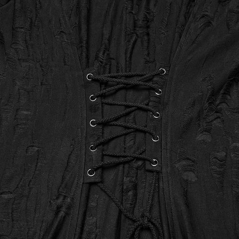 Goth Decadent Asymmetric Hooded Knitted Jacket