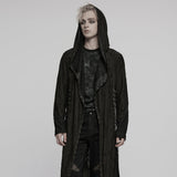 Goth Decadent Asymmetric Hooded Knitted Jacket