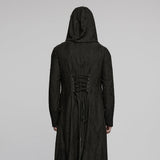 Goth Decadent Asymmetric Hooded Knitted Jacket