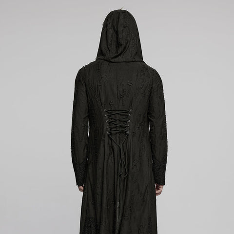 Goth Decadent Asymmetric Hooded Knitted Jacket