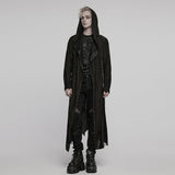 Goth Decadent Asymmetric Hooded Knitted Jacket