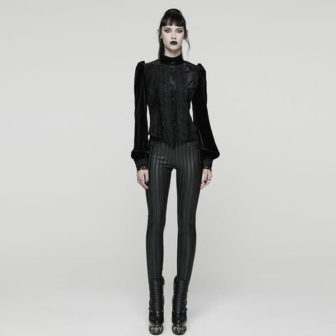 Daily Delicate Velvet Goth Shirt