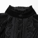 Daily Delicate Velvet Goth Shirt