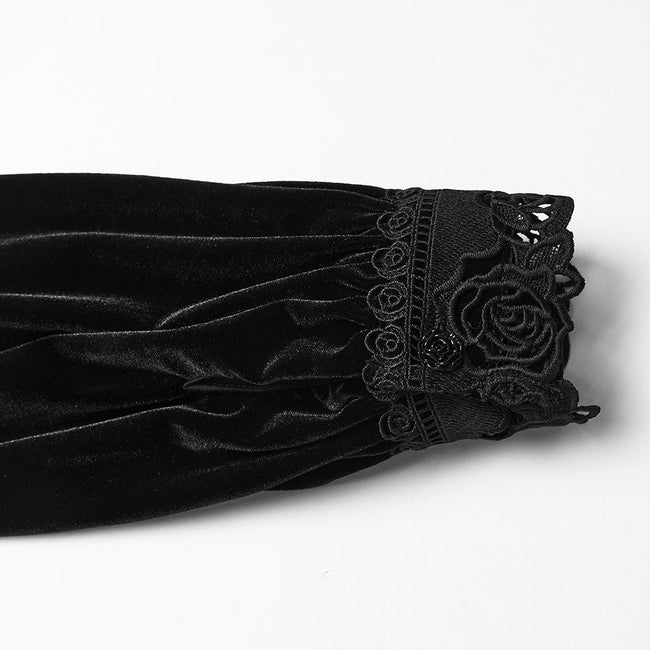 Daily Delicate Velvet Goth Shirt