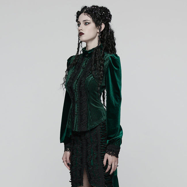 Daily Delicate Velvet Goth Shirt