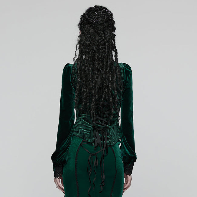 Daily Delicate Velvet Goth Shirt