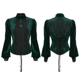 Daily Delicate Velvet Goth Shirt