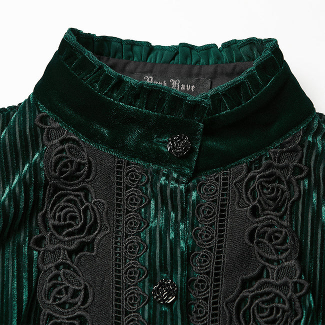 Daily Delicate Velvet Goth Shirt