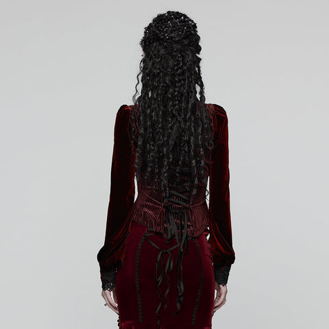 Daily Delicate Velvet Goth Shirt