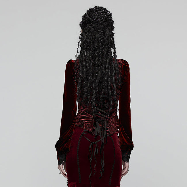 Daily Delicate Velvet Goth Shirt