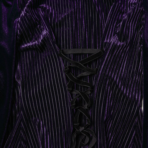 Daily Delicate Velvet Goth Shirt