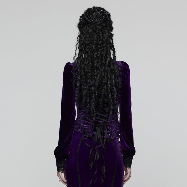 Daily Delicate Velvet Goth Shirt