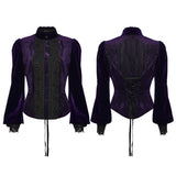Daily Delicate Velvet Goth Shirt