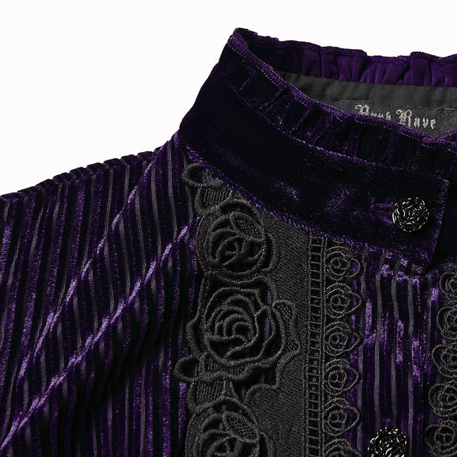 Daily Delicate Velvet Goth Shirt