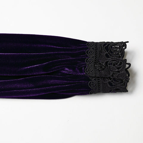 Daily Delicate Velvet Goth Shirt