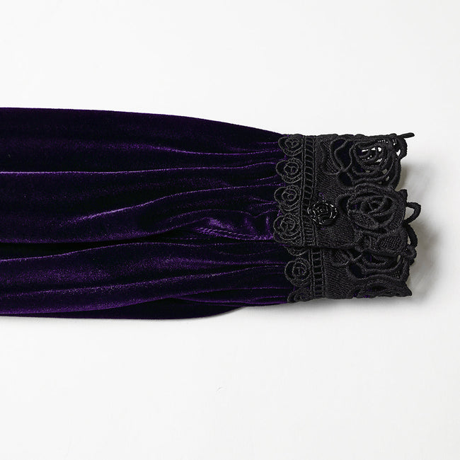 Daily Delicate Velvet Goth Shirt