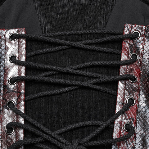 Punk drawstring tube top