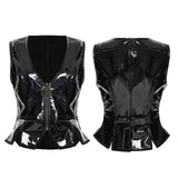 Dark Goth Patent Leather Vest