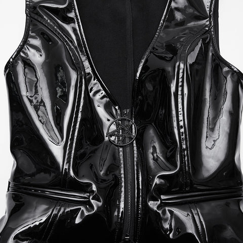 Dark Goth Patent Leather Vest