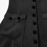 Night Bat Goth Wool Coat