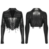 Faux Leather Punk Jacket