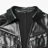 Faux Leather Punk Jacket