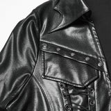 Faux Leather Punk Jacket
