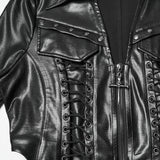 Faux Leather Punk Jacket