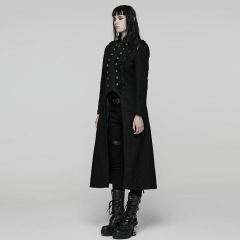 Night Bat Goth Wool Coat