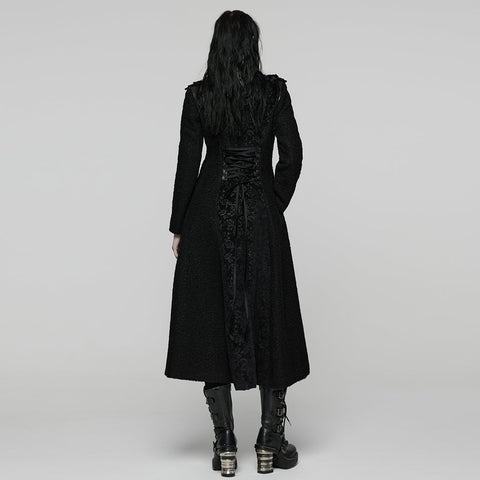 Night Bat Goth Wool Coat