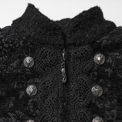 Night Bat Goth Wool Coat