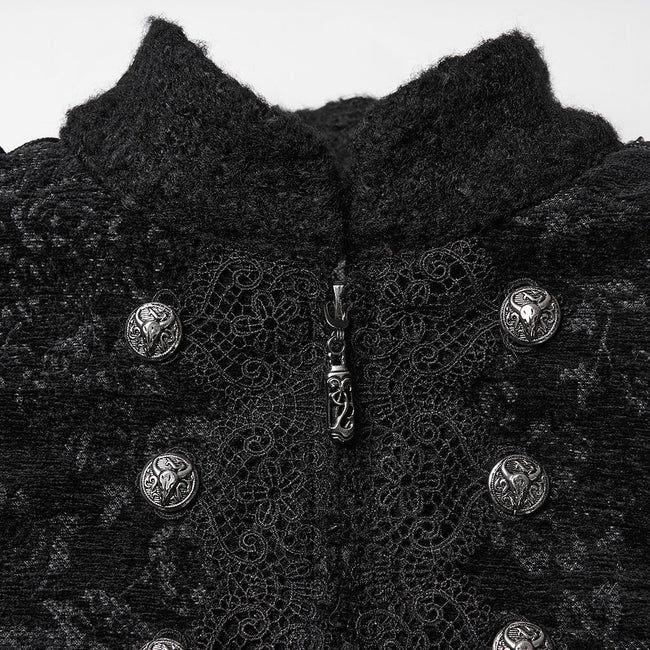 Night Bat Goth Wool Coat