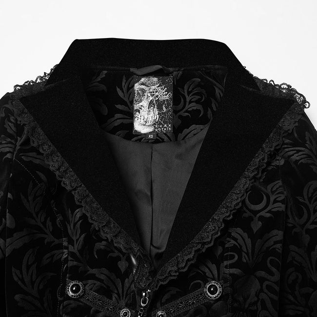 Goth Vintage Print Coat