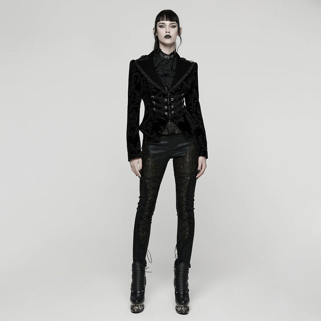 Goth Vintage Print Coat