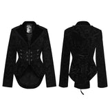 Goth Vintage Print Coat