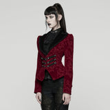 Goth Vintage Print Coat