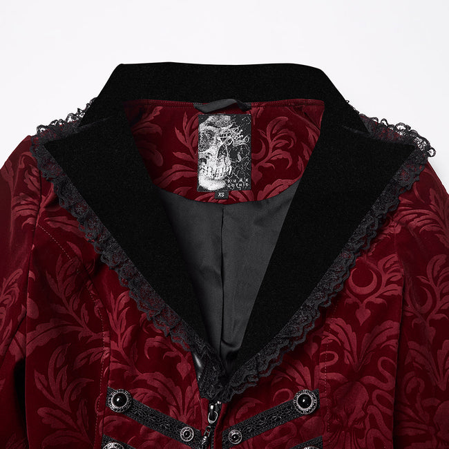 Goth Vintage Print Coat