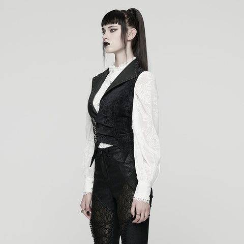Punk Flamorous Lapel Vest