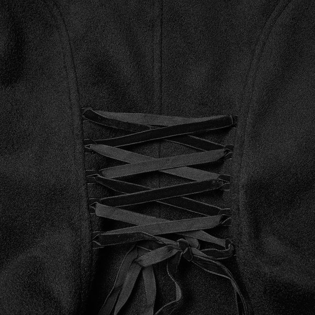 Goth Embroidered Woolen Coat